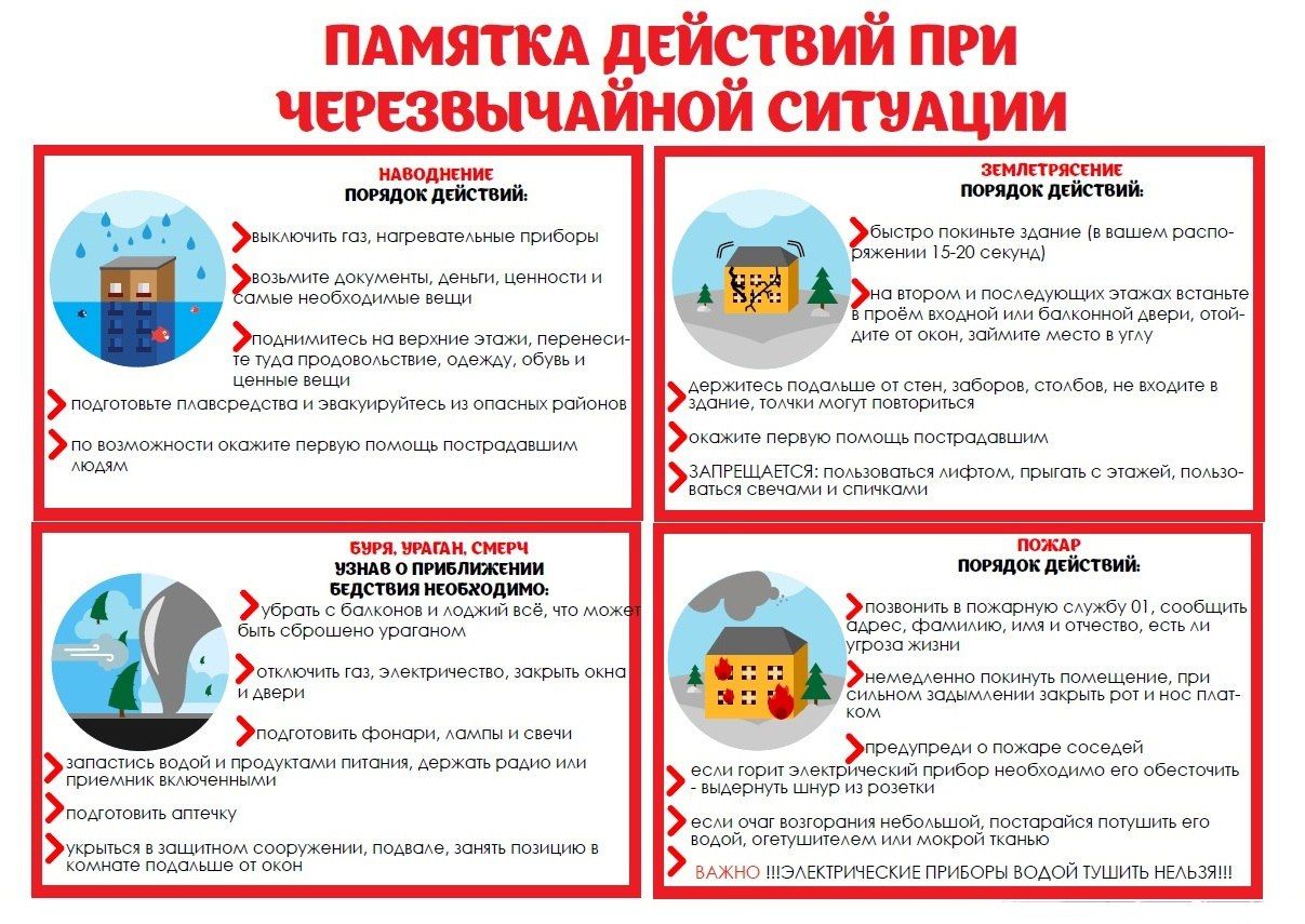 Памятка в ЧС