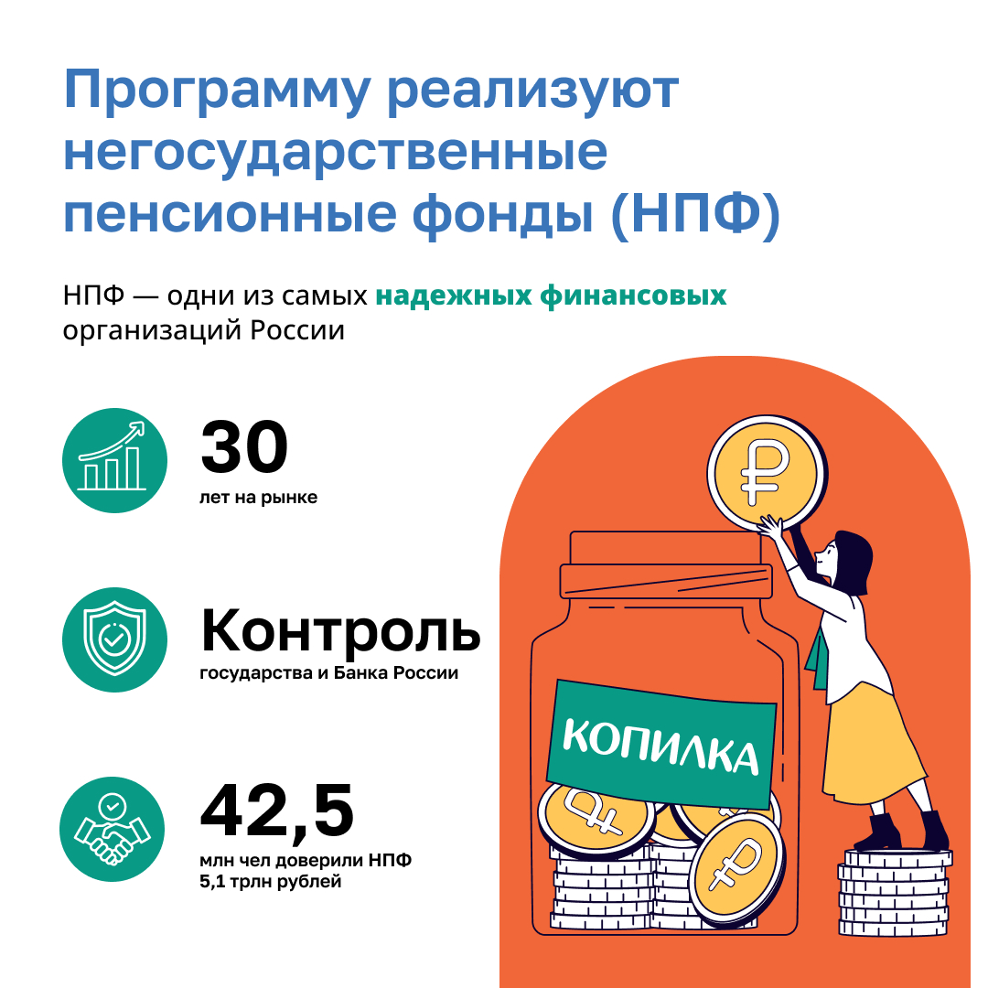 Плакат. Программа долгосрочных сбережений. Счастливая семья без вредных привычек